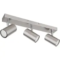 Globo Lighting Deckenleuchte, silber, Spot beweglich, L 41 cm
