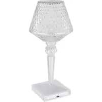 Globo LED Tischleuchte, Touchdimmer, Akku, USB-Kabel, H 26 cm