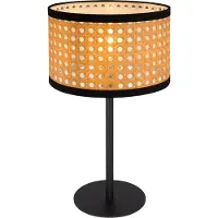 Globo Tischlampe, Metall, Bambus-Optik, E14 Fassung, H 40 cm