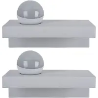 Globo Lighting LED Wandleuchte, Metall, Gips, weiß, 30 cm