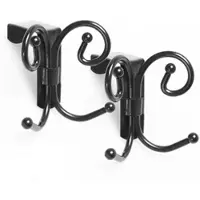 CALICOSY KLEIDERHAKEN für Tür imitiertes Schmiedeeisen - 2er Pack - 4,5/7/7 cm