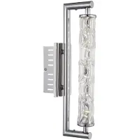 Globo Lighting LED Wandleuchte, Chrom, Glas, klar, B 38 cm