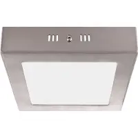 Globo LED Deckenleuchte, silber, Glas satiniert, L 12 cm