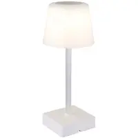 Globo LED Tischleuchte, weiß, Touchdimmer, Akku, H 25,5 cm