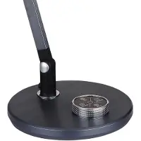 Globo Lighting LED Tischleuchte, grau, Drehdimmer, Touch, CCT, H 53 cm