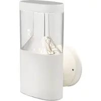 Globo LED Wandleuchte, Edelstahl, Weiß, H 23 cm