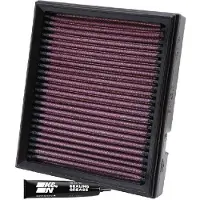 K&N BA-2201 Hochleistungsluftfilter Langzeitfilter Quadratisch