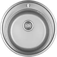 Loge Edelstahl Küchenspüle Einbauspüle rund Spüle Spülbecken Waschbecken 51 cm