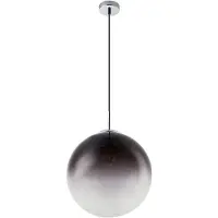 Globo Lighting Hängeleuchte, Kugel, Rauchglas, nickel-matt, D 33 cm