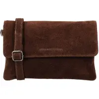 Hide & Stitches Leder-Umhängetasche "Brazos" in Braun - (B)24 x (H)16 x (T)5,5 cm - onesize