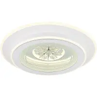 Globo Lighting LED Deckenleuchte, Kristalle, Fernbedienung, D 46 cm