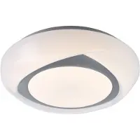 Globo LED Deckenleuchte, Metall, weiß, rund, D 35 cm