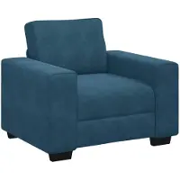 vidaXL Sessel Blau 100x77x82 cm Samt