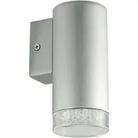 Eglo LED Wandleuchte, Aluminium silber, Kunststoff, H 15 cm