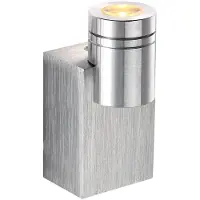 Globo Lighting LED Wandleuchte, Alu gebürstet, H 8,3 cm