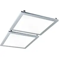 Globo 2er Set LED Einbau Panel, 1100 Lumen, warmweiß, L 29,9 cm