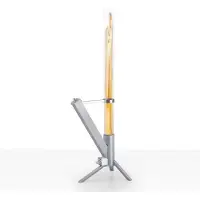 Albatros Pelletfackel Edelstahl mit Glasrohr Rocket Stove Holzpellet 70 Min Brenndauer