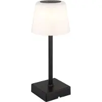 Globo LED Tischleuchte, schwarz, Touchdimmer, Akku, H 25,5 cm