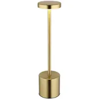 Globo LED Tischleuchte, goldfarben, Touchdimmer, CCT, H 34 cm