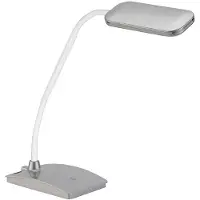 Fischer Leuchten LED Tischlampe Touchdimmer 3 Stufen Nachttischlampe weiß verstellbar, 5W 450lm warmweiß, LxBxH 16,5x10,8x58 cm