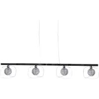 Brilliant Pendelleuchte mit ALU Geflechtkugel, Länge 99cm FLORENTIN