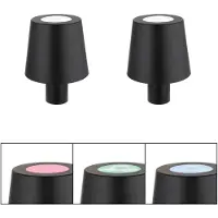 Globo Lighting 2x RGB LED Tischleuchte, Flaschenlampe, Touch, schwarz, H 14 cm