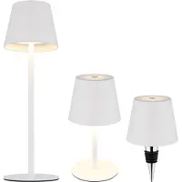 Globo 58488W VANNIE I Tischleuchte Metall weiß matt, LED