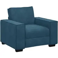 vidaXL Sessel Blau 100x78x84 cm Samt