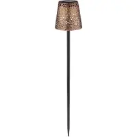 Globo LED Außenleuchte, Lichtspiel, Metall, Akku, gold, H 70cm