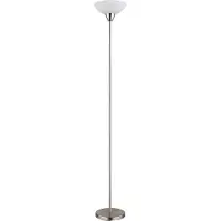 Globo Stehleuchte, Glas opal, nickel matt, H 180 cm