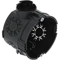 Obo Bettermann OBO 2003701 UP Gerätedose mit Geräteschrauben Ø60mm, H46mm Polypropylen tiefschwarz UG 46-GS - 25 Stück