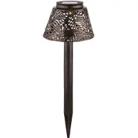 Globo LED Solarlampe, Metall kupfer, H 27 cm