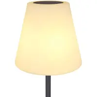 Globo RGB LED Solar Stehleuchte, schwarz, weiß, Farbwechsel, H 150 cm