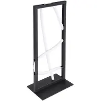 Globo LED Tischlampe, Metall, Alu, Schwarz, Schalter, H 45,4 cm