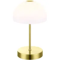Globo LED Tischleuchte, Touch on/off, Glas opal, H 27 cm