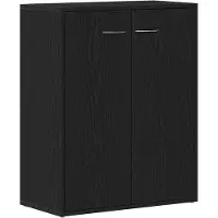 vidaXL Sideboard Schwarze Eiche 60x30x75 cm Holzwerkstoff