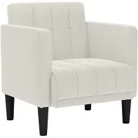 vidaXL Sessel mit Armlehnen Creme 53 cm Samt