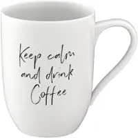 Villeroy & Boch Becher mit Henkel Keep calm and drink c. Statement