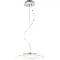 Globo LED Pendelleuchte, Metall, silber, H 125 cm