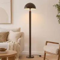 LumenXL Pilz-Stehlampe Alexi aus Metall in Braun