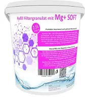 Aquintos-Wasseraufbereitung GmbH ReFill Filtergranulat mit Mg+ Ersatz für BWT Magnesium Mineralized und Aarke Enriched 2,5 Liter Mg+ Soft Filtergranulat von Aquintos