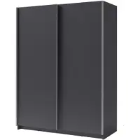 Masseno Schiebetürenschrank ELRON 150,6/198,5/62cm 2-türig Graphit