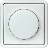 Kopp Dreh Dimmer mit Abdeckung und Rahmen komplett 400W weiß