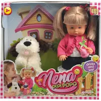 Dimian 36 cm Baby Nena Pippi POPO WITH DOG SET