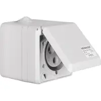 Berker 578401 CEE Steckd. AP 3pol 32A mit Klappdeckel