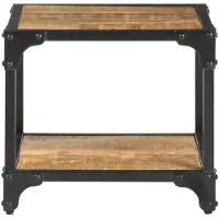 vidaXL Couchtisch 40x40x36 cm Raues Mango-Massivholz