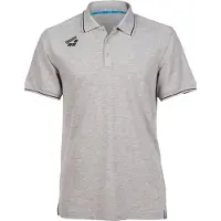 Arena Poloshirts Team Solid Baumwolle Heather-Grau