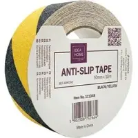 Idea-Home Antirutsch-Klebeband 10m x 50mm, Innen- und Außenbereich, gelb / schwarz