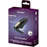 Satisfyer Pro 4 Paare - Luftdruck Paarvibrator (schwarz)