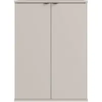 Masseno Kommode METRIX 60 cm Sideboard mit 2 Türen für Wohnzimmer Schlafzimmer Modern 60x35x82,5 cm Kaschmir